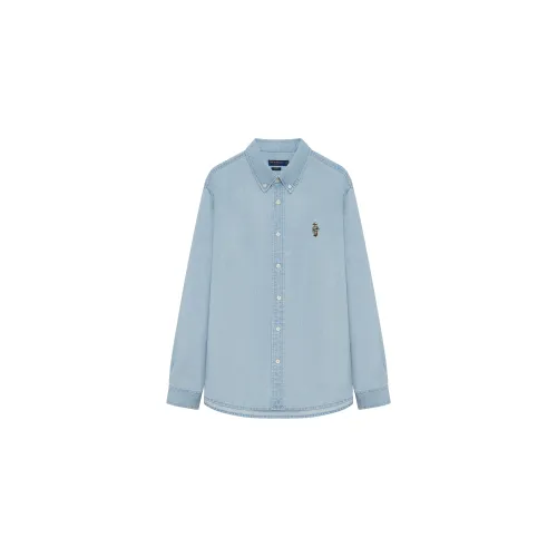 Teenie Weenie Men Denim Collection Shirt Lightweight Unisex