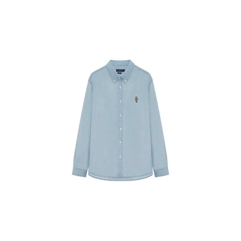 Teenie Weenie Men Denim Collection Shirt Lightweight Unisex