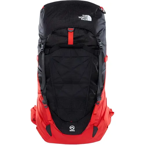 THE NORTH FACE 60L Mountaineering Bag Backpack Outdoor Bag Nylon Black Red Multicolor Unisex