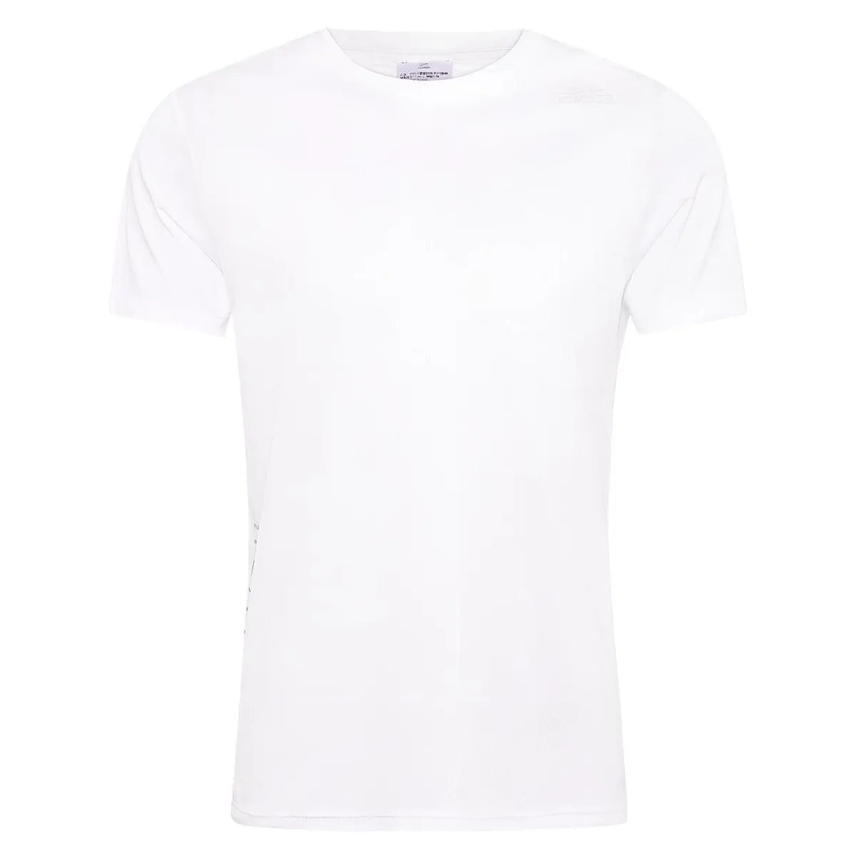Adidas T-Shirts Men's White Crew Neck Moderate Straight Fit