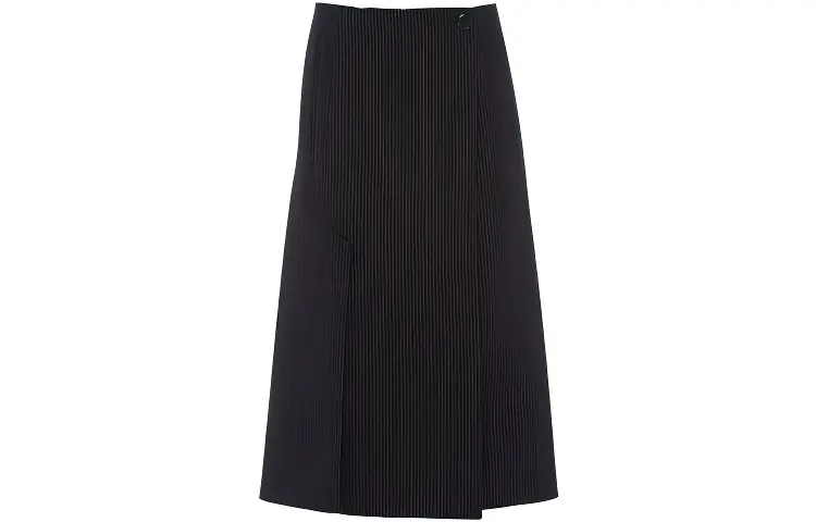 PRADA Casual Long Skirts Women's Black Moderate Mid Length A Line Skirt