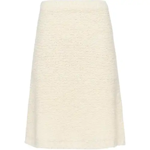 PRADA FW23 Casual Short Skirts Women's Ecru