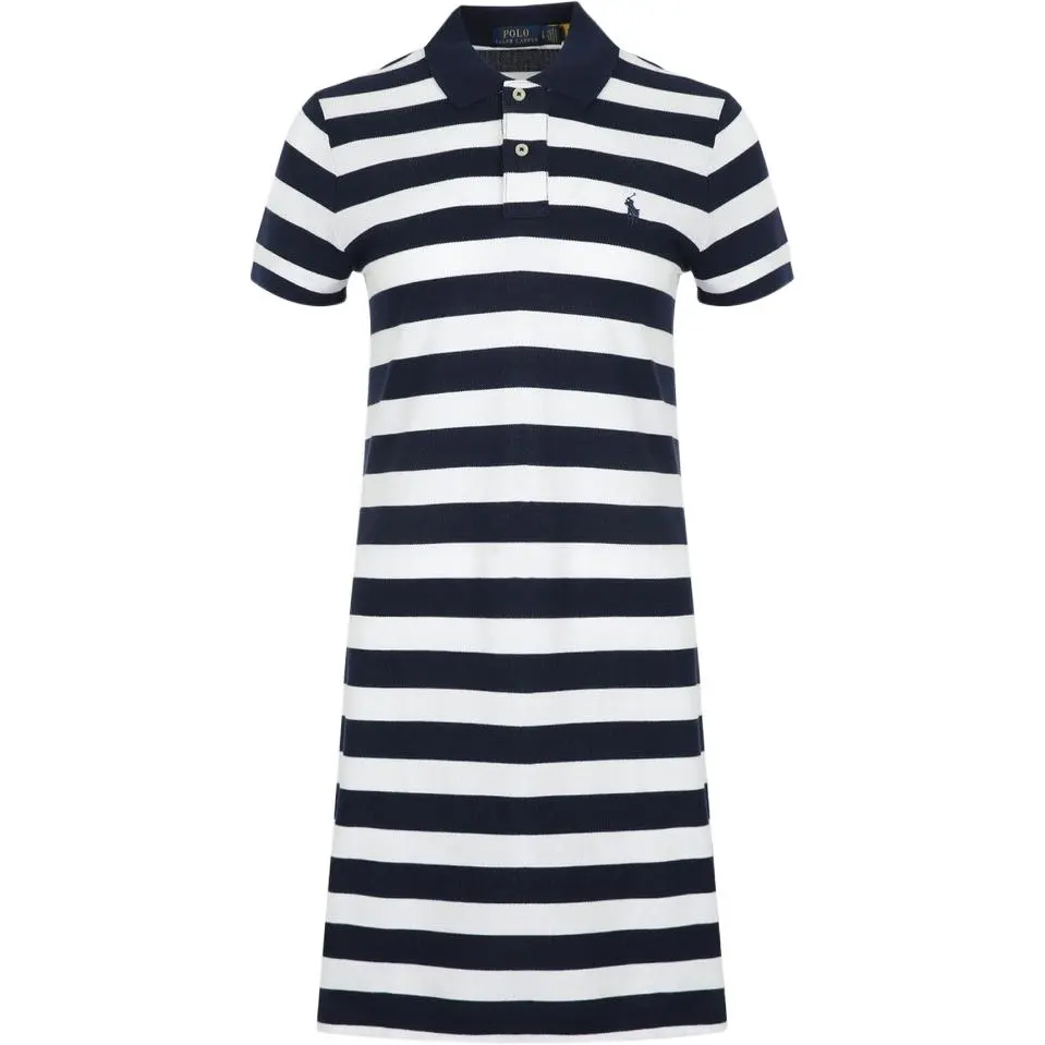 Polo Ralph Lauren SS25 Short Sleeved Dress Women's Navy Blue