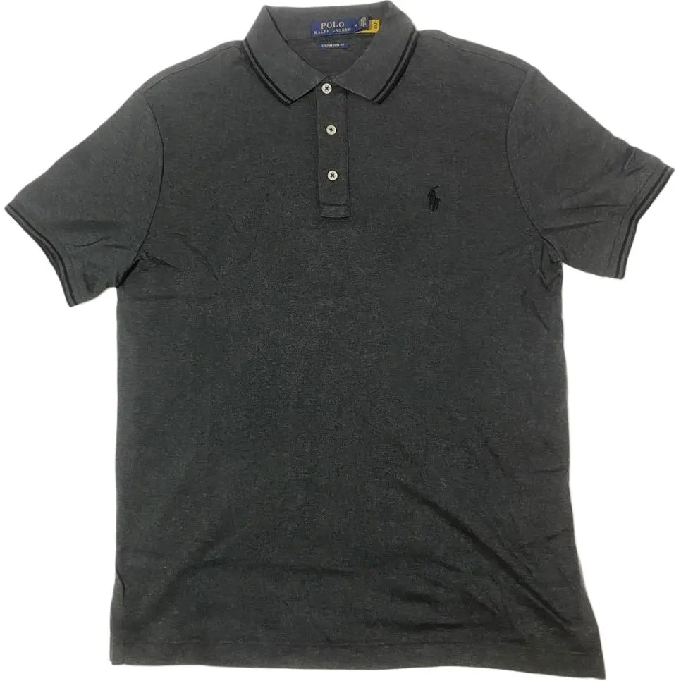 Polo Ralph Lauren Polo Shirt Custom Slim Fit Men's Gray