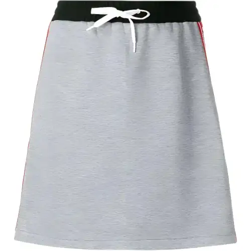 MIU MIU Casual Short Skirts Women's Gray Moderate Short A Line Skirt