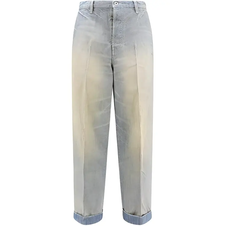 KENZO Logo Patch Tapered Leg Jeans
