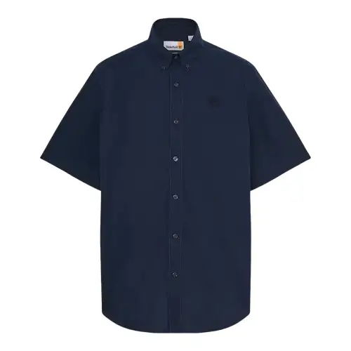 Timberland Shirts Men's Dark Blue Lapel Moderate