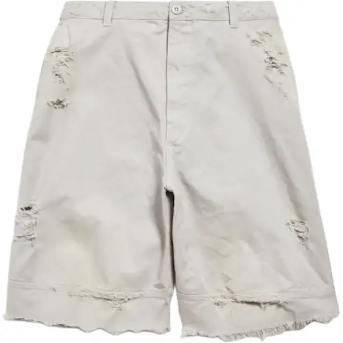 Balenciaga Distressed Workwear Shorts