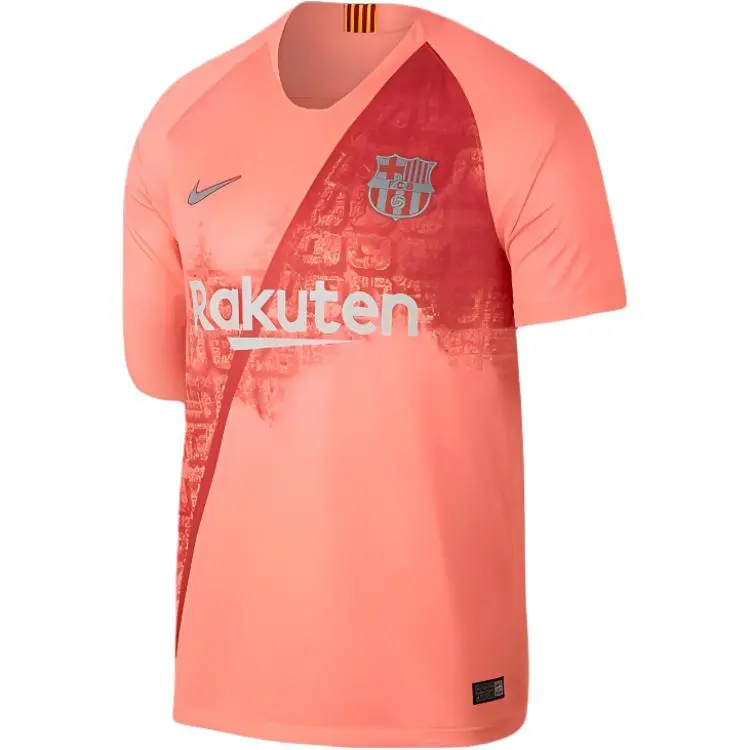 Nike FC Barcelona Soccer Jersey Fan Edition Unisex Orange Red