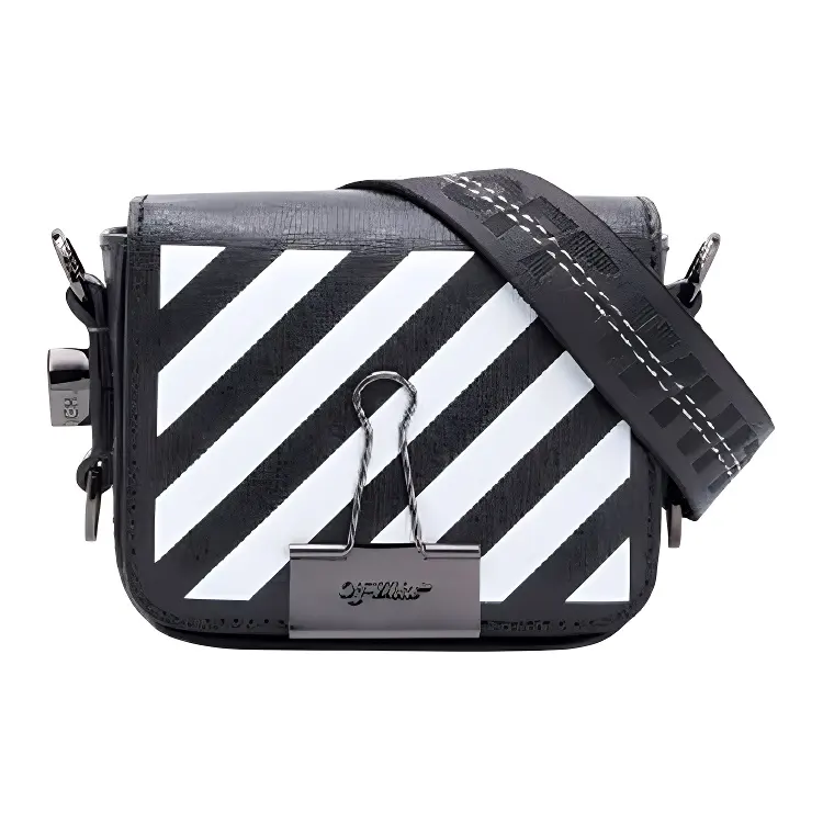 OFF-WHITE Binder Clip Bag 'Black/White'
