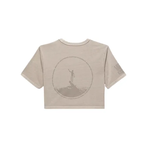 Vans T Shirts Women's Brown Crew Neck Moderate