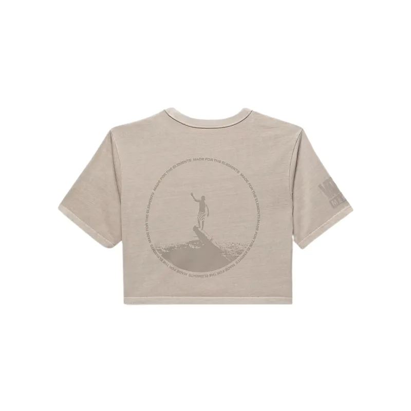 Vans T Shirts Women's Brown Crew Neck Moderate