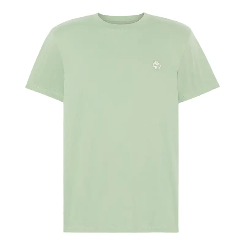 Timberland T Shirts Men's Green Crew Neck Moderate