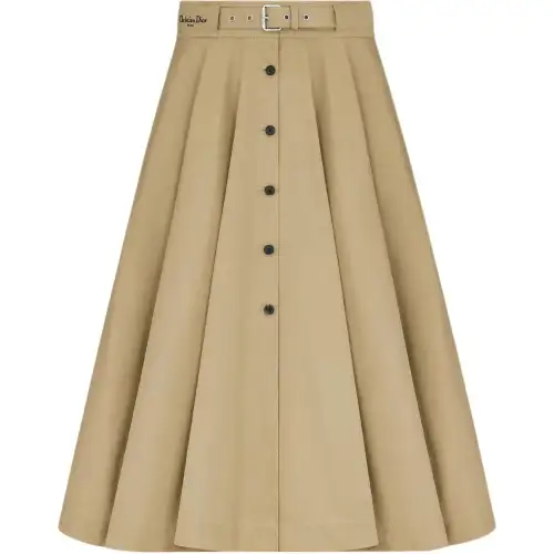 DIOR Dioriviera FW25 Casual Long Skirt Women's Beige
