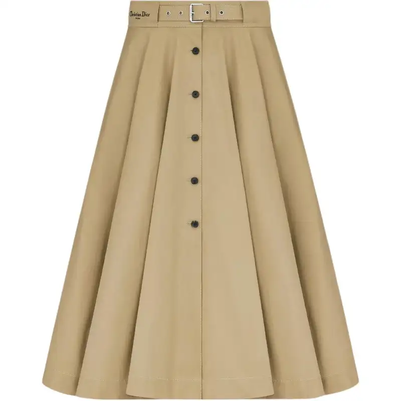 DIOR Dioriviera FW25 Casual Long Skirt Women's Beige