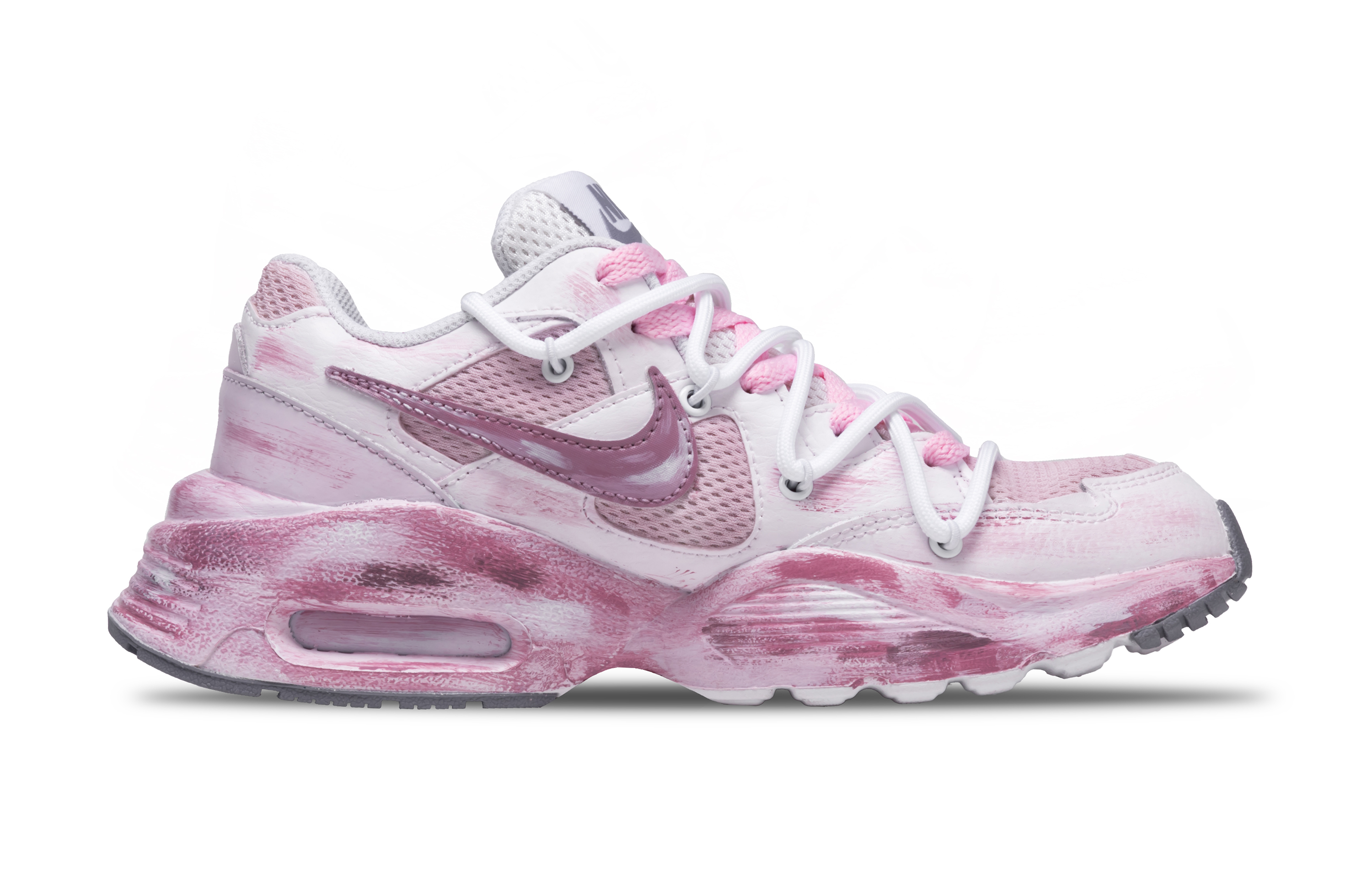 Nike Air Max Fusion Abrasion Resistant Low top Running Shoes Women’s Pink