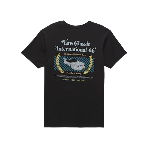 Vans T Shirts Men's Black Crew Neck Moderate