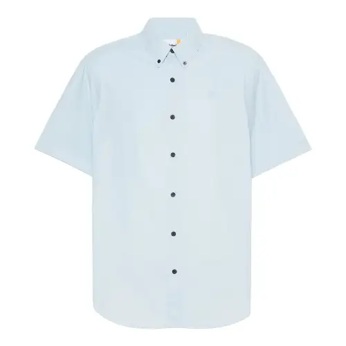 Timberland Shirts Men's Light Blue Lapel Moderate
