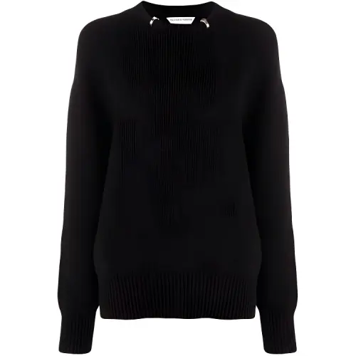 Bottega Veneta Ring Embellished Knit Sweater