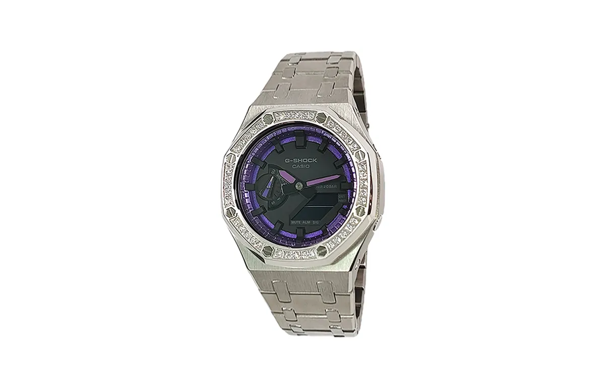 CASIO Custom Collection Quartz Movement Stainless Steel Strap Watch Men's Watches Black Dial