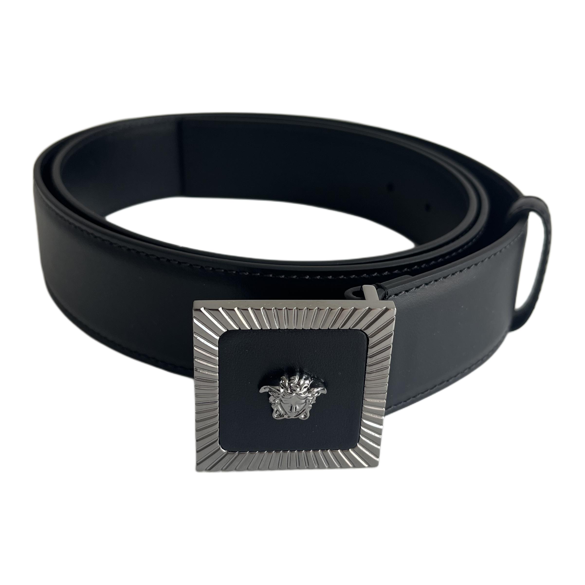 Мужской ремень Versace VERSACE 4cm (черный)