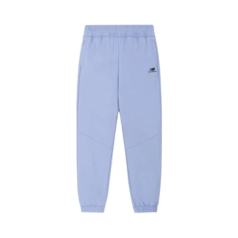 New Balance Knitted Sweatpants Unisex Light Blue Moderate Cuffed Pants