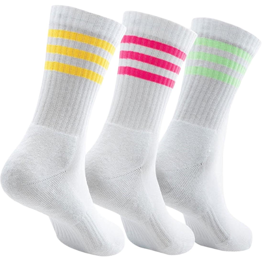 Adidas 3 STRIPES CUSHIONED CREW SOCKS 3 PAIRS Print Crew Socks Unisex 3 Pack