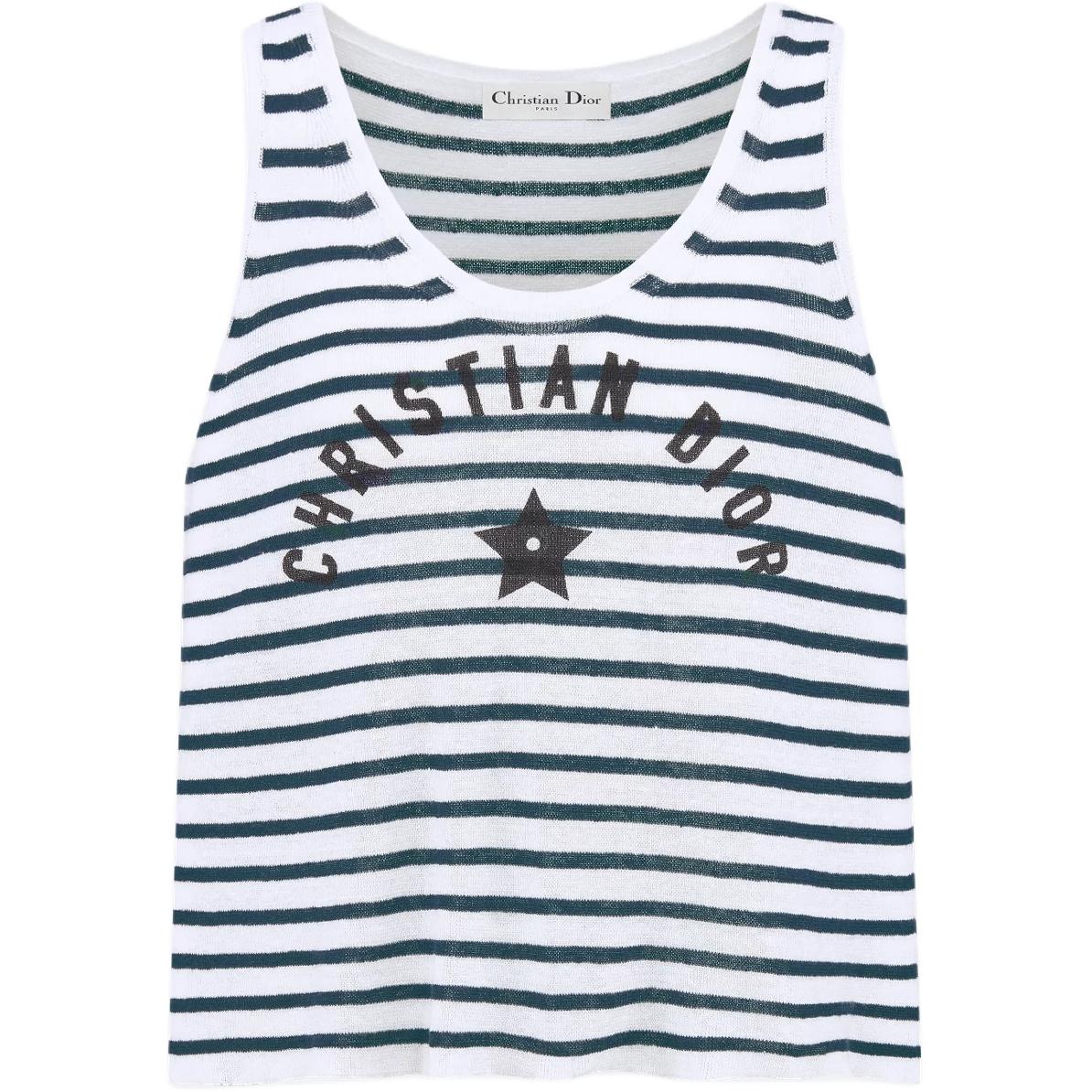 DIOR Dioriviera FW25 Tank Top Women's Blue White