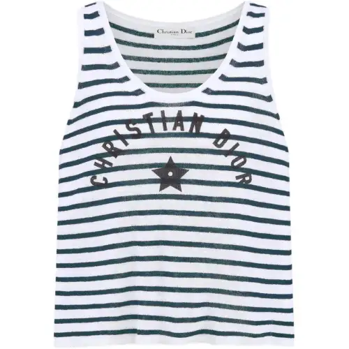 DIOR Dioriviera FW25 Tank Top Women's Blue White