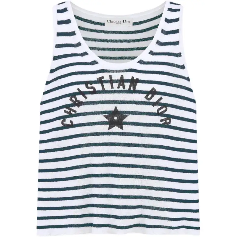 DIOR Dioriviera FW25 Tank Top Women's Blue White