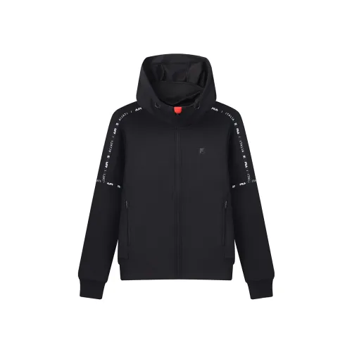 FILA Jackets Women's Pitch Black Hooded Moderate Other