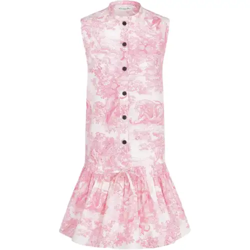 DIOR Dioriviera SS25 Sleeveless Dress Women's Pink