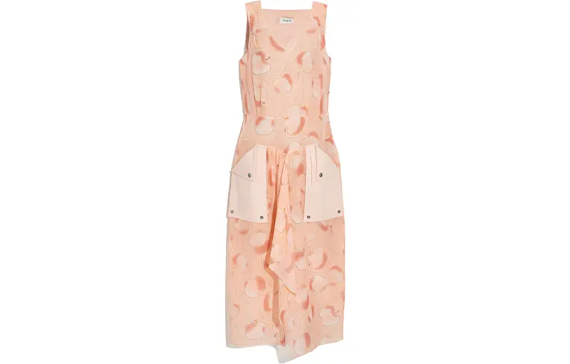 COACH SS23 Sleeveless Dress Women's Orange