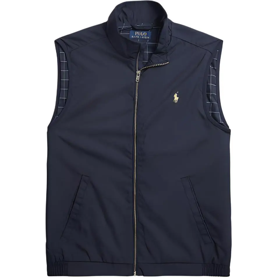 Polo Ralph Lauren Vests Men's Blue Stand Collar Moderate Other