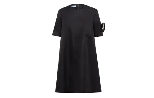 PRADA Logo pouch Shift Dress