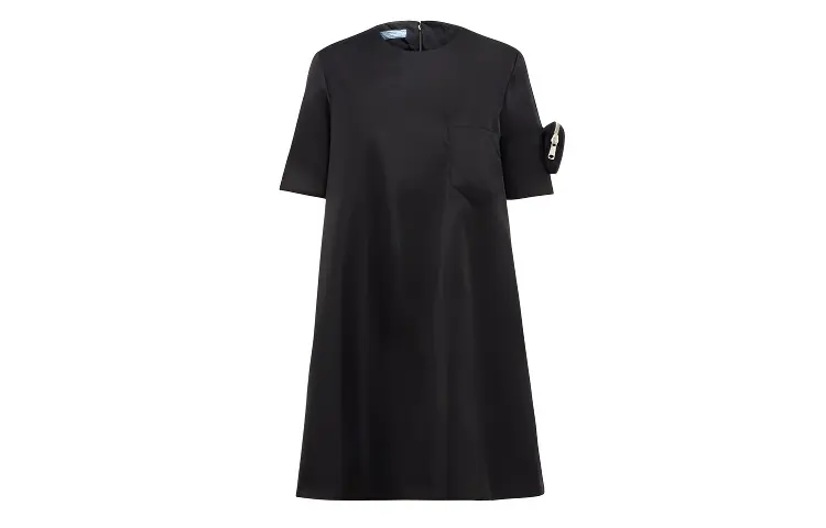 PRADA Logo pouch Shift Dress