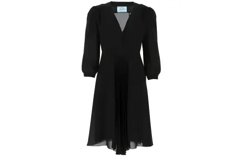 PRADA Long Sleeved Dress Women's Black