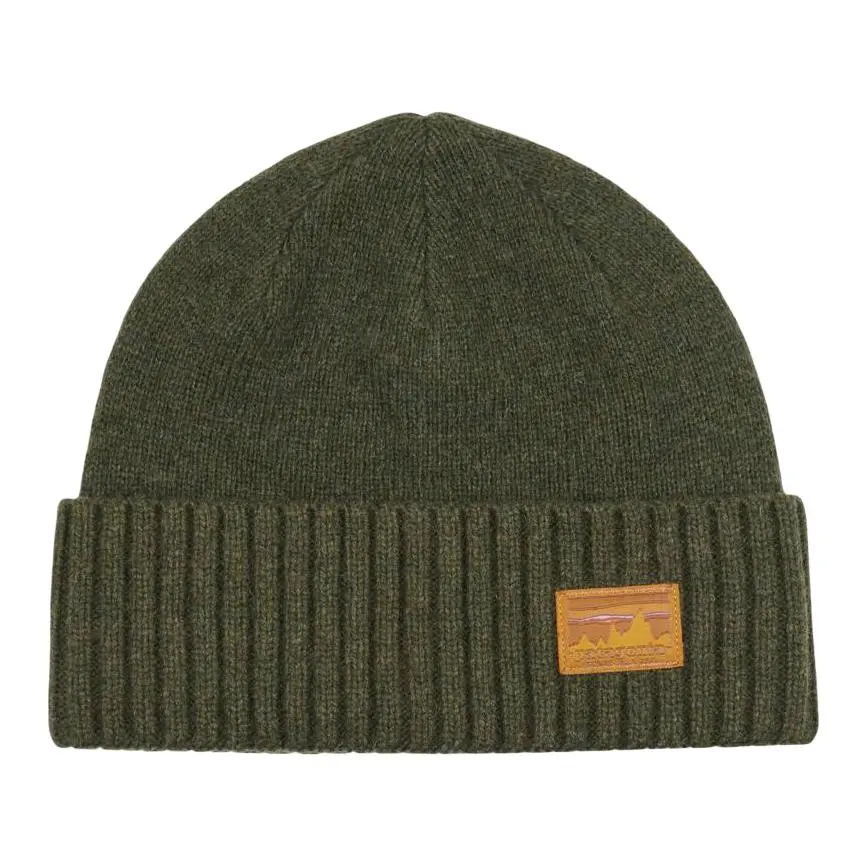 Patagonia Recycled Wool, Recycled Nylon, Knitted Fabric Beanies Men's Green