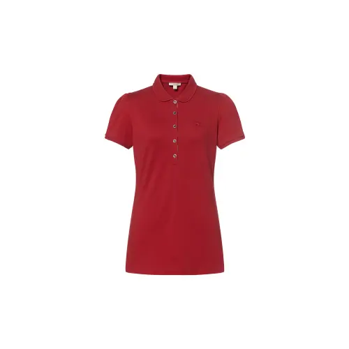 Burberry Polo Shirts Women's Red Polo Collar Moderate Other