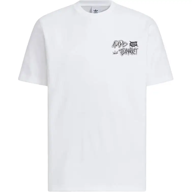 Adidas T Shirts Men's White Crew Neck