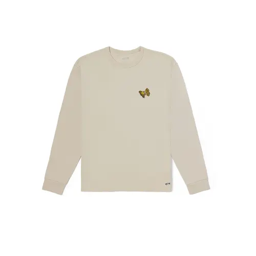 Vans TEE LS T Shirt Unisex Beige Brown