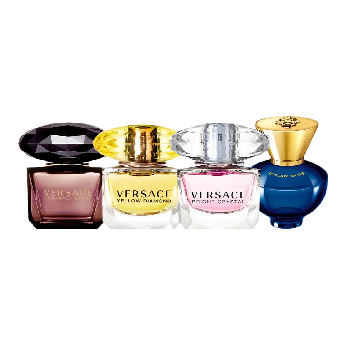 VERSACE Classic Women's Perfume Sample Set Four Piece Set Eau De Toilette Eau De Parfum Black Currant Green Apple 5ml*4