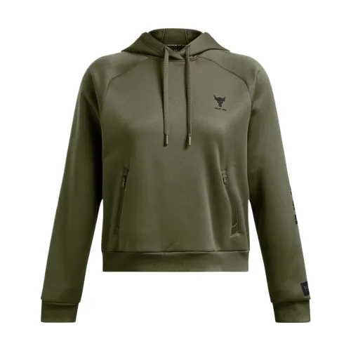 Under Armour Project RockArmour Fleece Sweatshirt Women's Dark Green