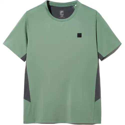 FILA T Shirts Unisex Green Crew Neck