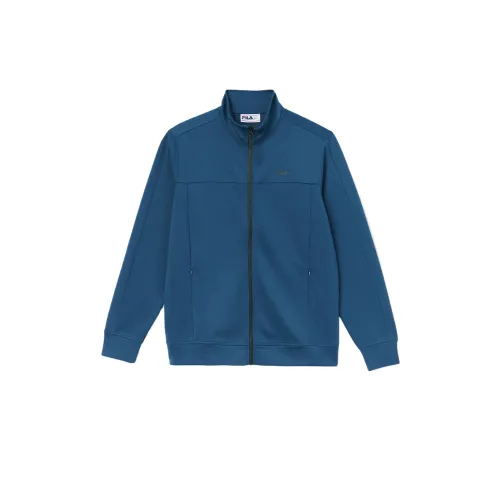 FILA Jackets Men's Blue Stand Collar Moderate Other