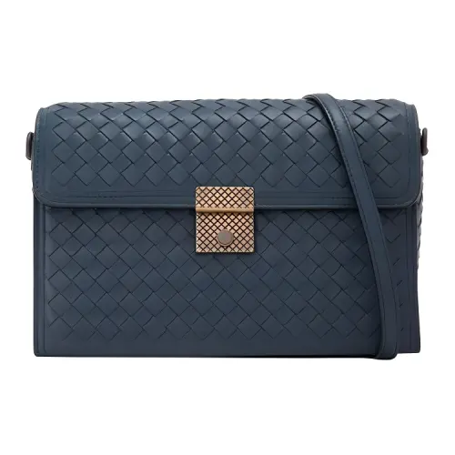 Bottega Veneta Bottega Veneta Luggage Collection Leather Bag, Shoulder Bag Women's Blue