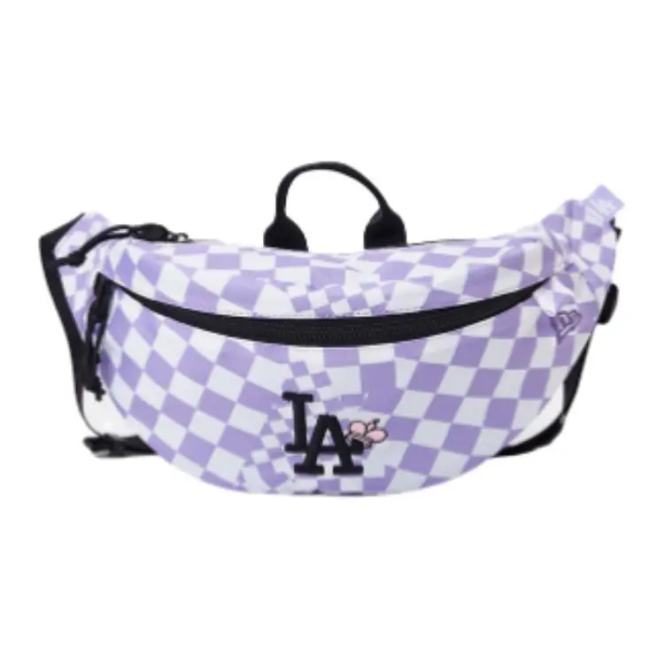 New Era Fashion Trend Checkerboard Design Fanny Packs Women's Purple