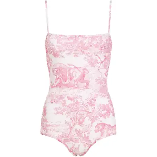 DIOR Dioriviera FW25 One piece Swimsuit Women's Pink
