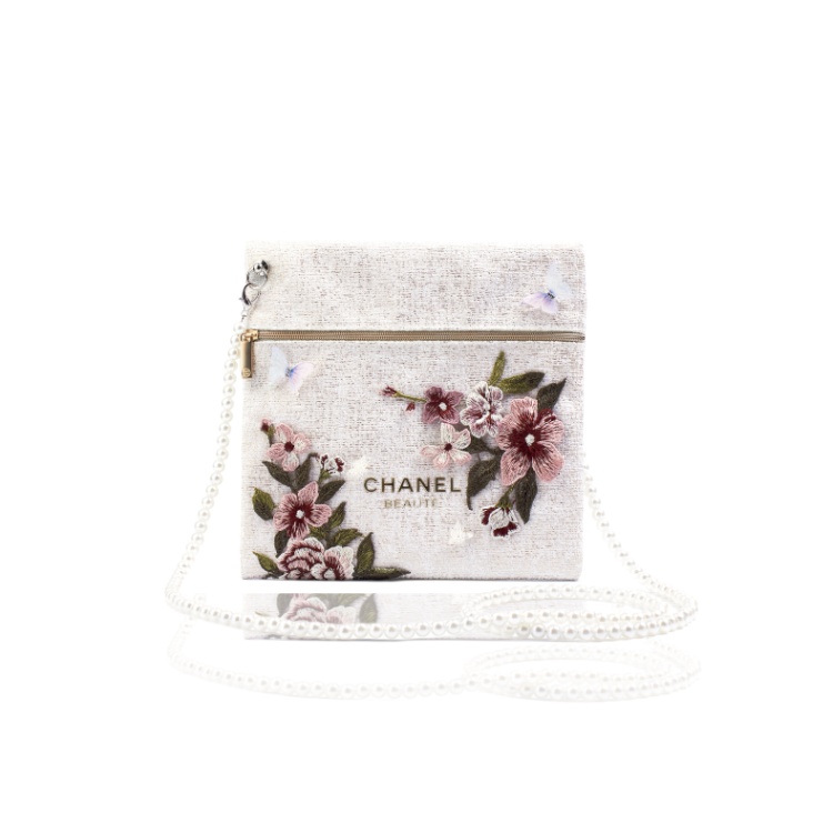Женская сумка-косметичка Chanel Amber Envelope (белая)