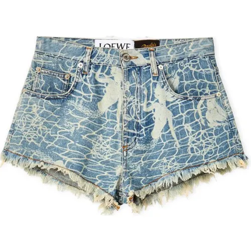LOEWE Denim Shorts Women's Blue Moderate Other